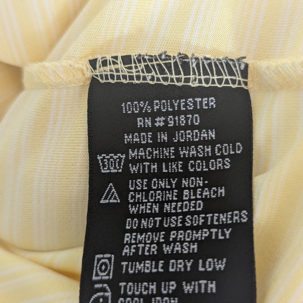 Pebble Beach Light Yellow Men's Large Polo Shirt - Picture 4 of 7